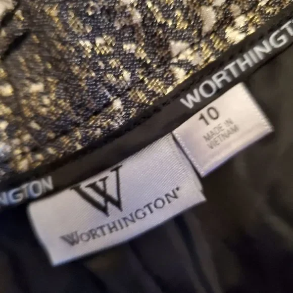 Sexy gold & black Worthington snake print pants - Picture 4 of 8